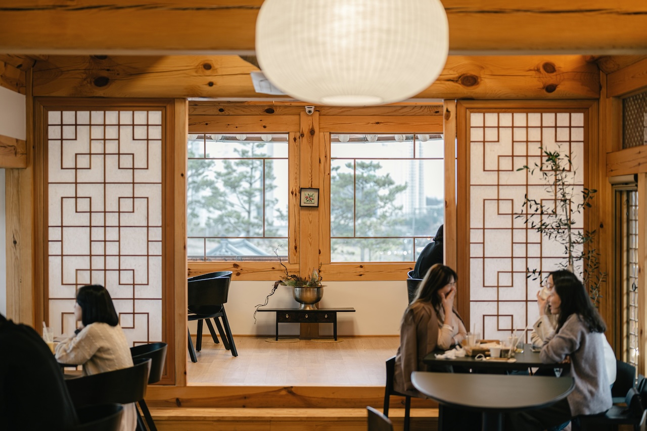 Traditional Korean hanok interior